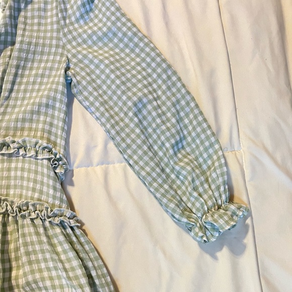 Plaid Ruffle Detailed Dress - Picture 5 of 10